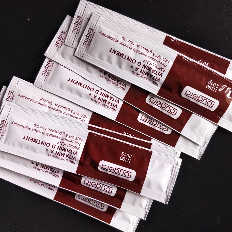 100Pcs Fougera Tattoo Vitamin A D Cream Repair Aftercare Ointment Anti-Scar Healing Gel Nourish Skin  Eyebrow Lip Shipping