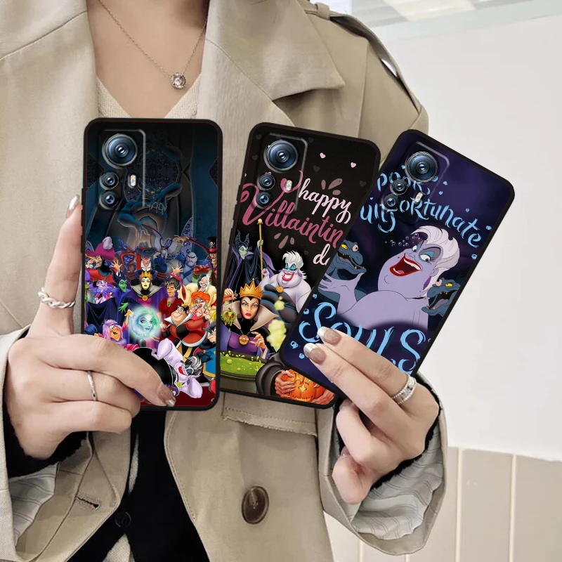 Disney Evil Queen Fairy Tales For Xiaomi Mi 14 13T 13 12T 12 11T 11i 11 10T 10 Pro Lite Ultra 5G Black Funda Phone Case