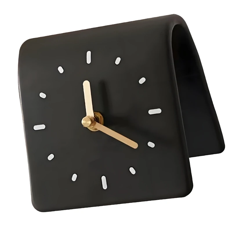 Analog Table Clock Shelf Desk Clock Home Decors for Fireplaces Mantels,Desktop J0MC