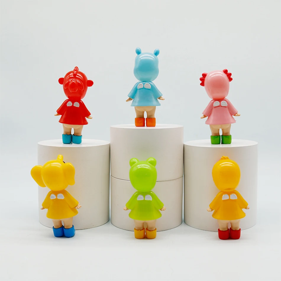 Mini figurine d'ange ensoleillé, série I Love Rainy Day, jouet pour fille, boîte aveugle, modèle grenouille canard poisson rouge, décoration cadeau de noël, nouvelle collection