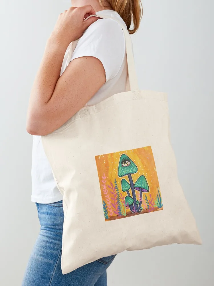 

a conscious shroom Tote Bag woman shopping bag tote bags men personalized tote custom bags