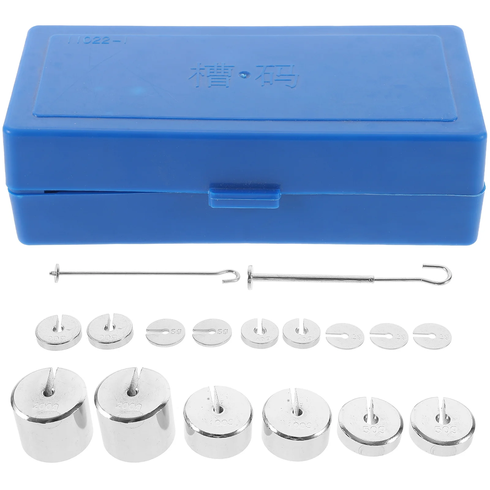 

1Set Metal Slotted Steel Laboratory Slotted Set for Physics Experiment Teaching Tools Accurate Durable Weights