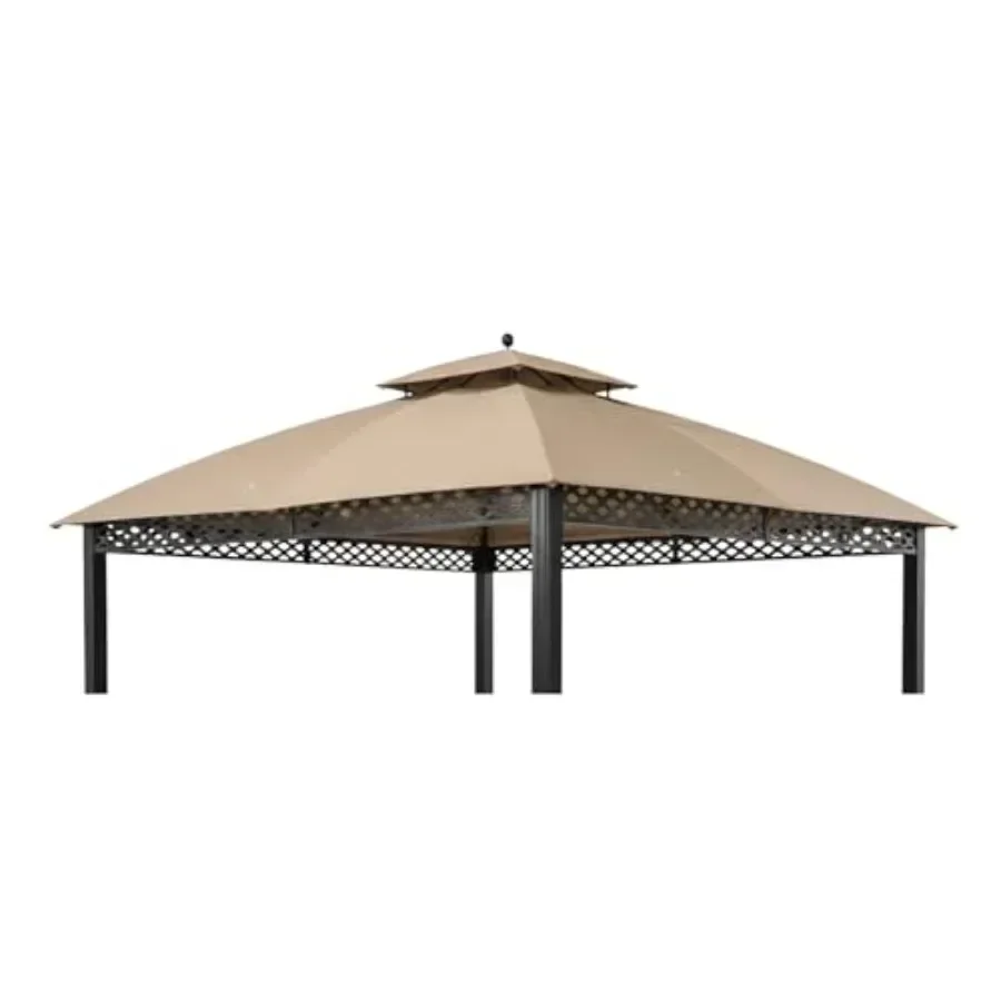 Reinforced RipLock 350 Replacement  Top Cover for Oakmont 10' x 12' Gazebo Models L-GZ1188PST-A A111007800 Weather-Resistant Po