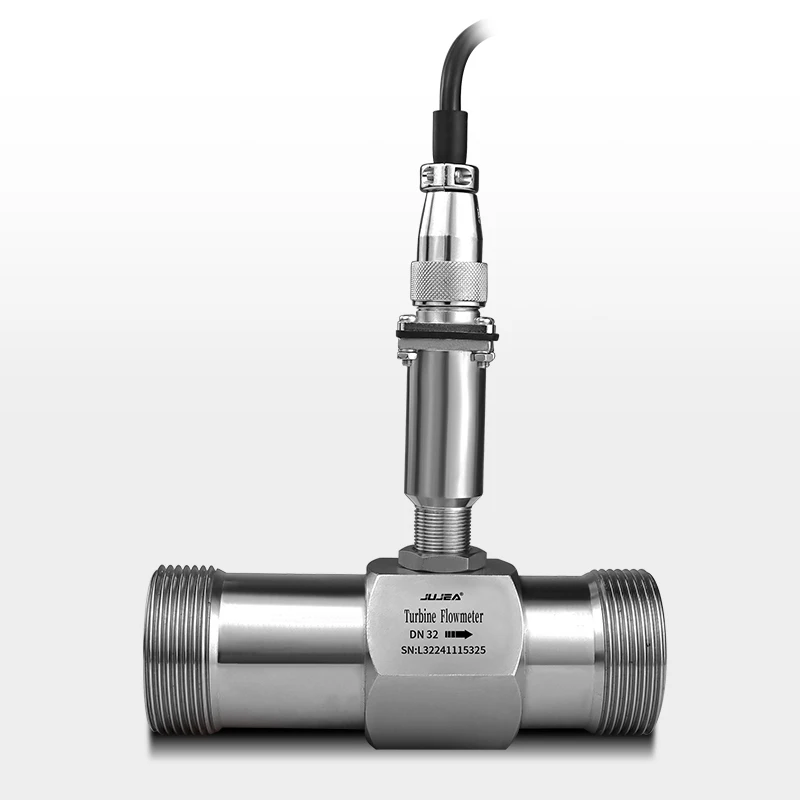 

High Accuracy Liquid Water Flow Meter 2 Inch Flow Sensor Diesel Turbine Flowmeter with Pulse 4-20mA Signal wholesale