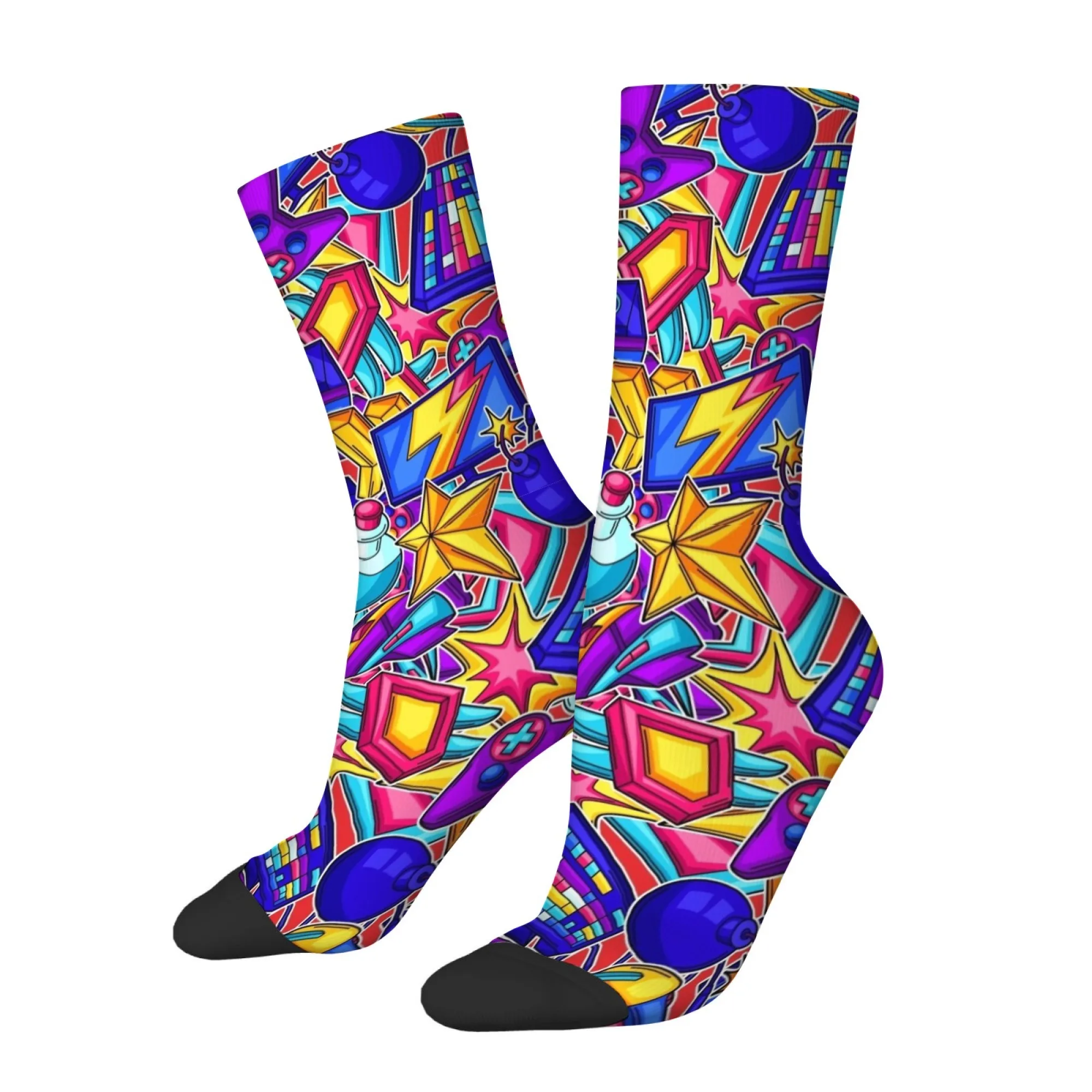 Kaos Kaki Harajuku Bertema Vid - Youtube Gaming Accessories ulasan dan harga
