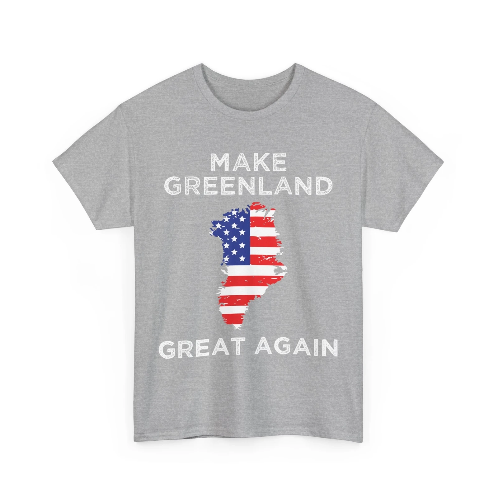 تي شيرت Greenland Map بعلم أمريكي، قميص Greenland Great Again للنساء والرجال