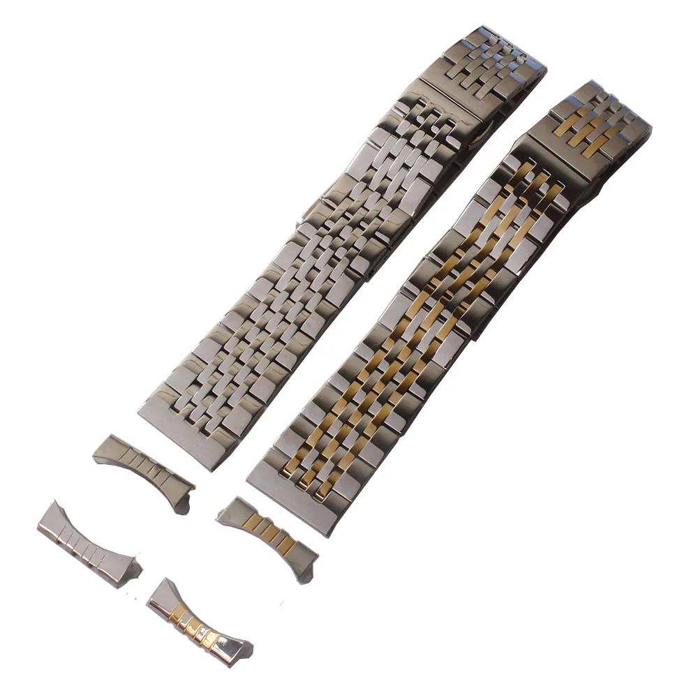 14MM 16MM 18MM 19MM 20MM 21MM 22MM correas de relojes de pulsera compatibles con Tissot T041 t17 pRC200 pulsera de reloj para hombre para mujer extremo curvo gratis