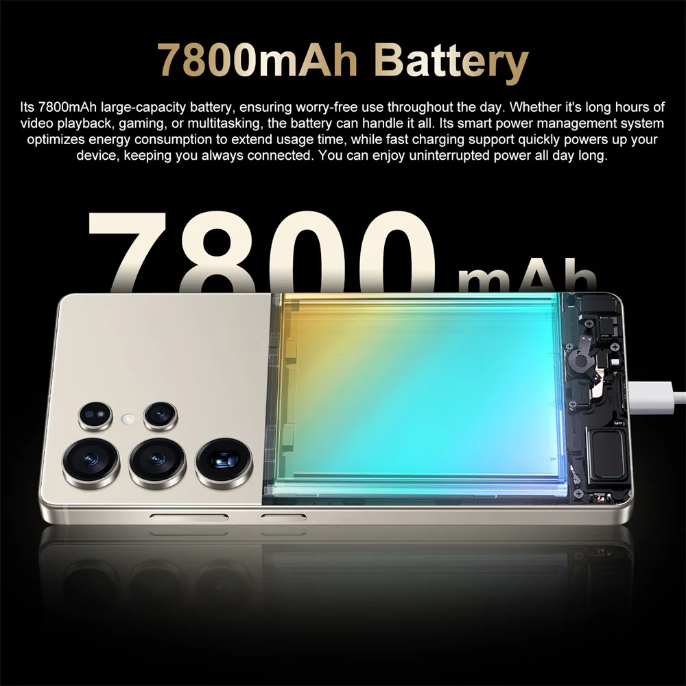 Cellphones S25 Ultra 7.3HD Original Mobile Phones 4G 5G Global Version Smartphone 7800mAh Android Snapdragon 8 gen 3 Cell Phone image 5