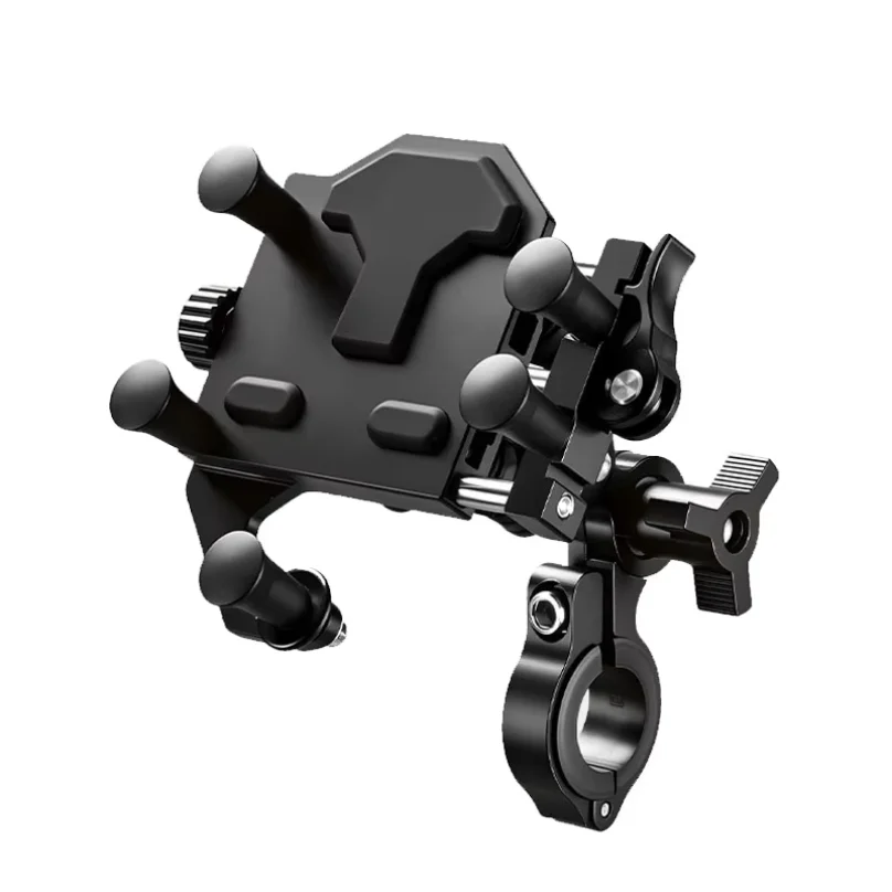 

Universal Alloy Motorcycle Phone Holder 360° Adjustable Shock Absorption Motorcycle Mobile Stand Motos Bike Navigation Bracket