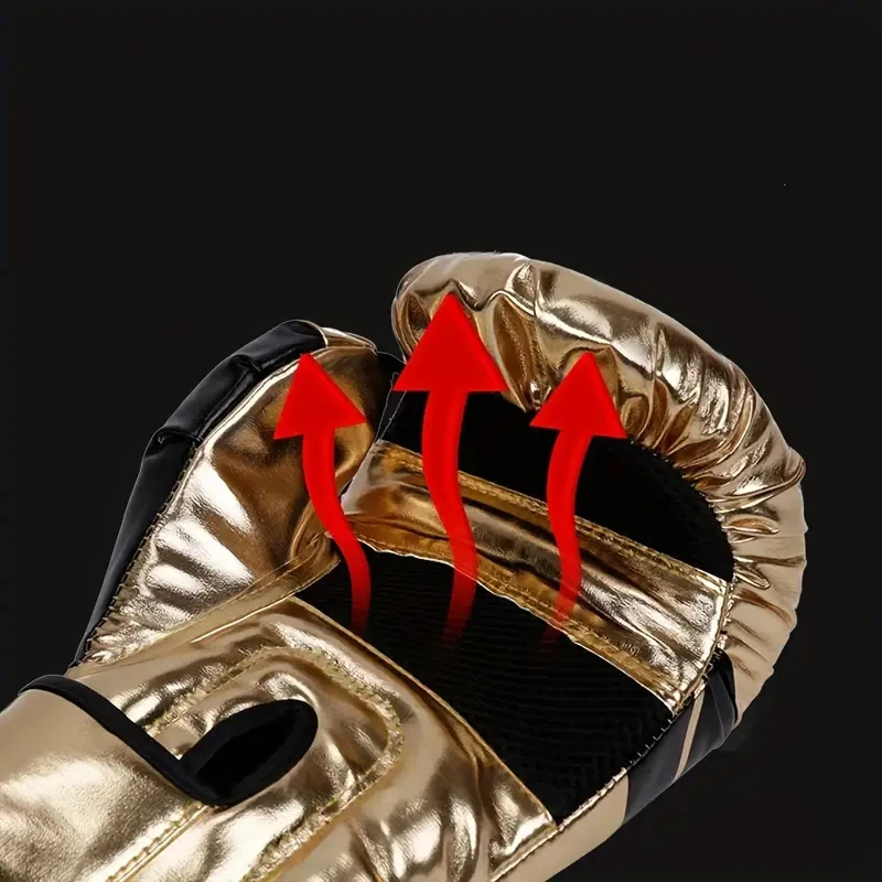 Boxing Gloves Sparring Gloves for Men PU Leather Sandbag Bag Muay Thai Fighting Combat Adult Muay Thai Competition Glove image 4