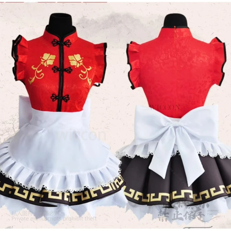 Awaken สมาชิก Ohara Mari Sakurauchi คอสเพลย์เครื่องแต่งกาย Sunshine Aqours Qipao แม่บ้านจีน Lolita ชุดอะนิเมะ Love live Cheongsam