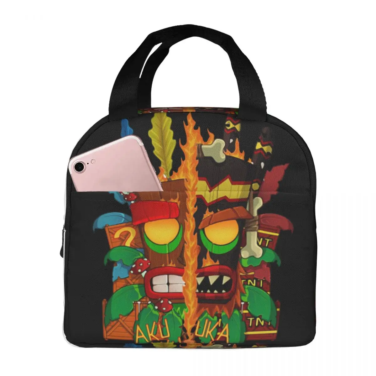 

Aku Uka Lunch Bag Unisex Portable Cooler Insulated Lunch Box Food Bento Box