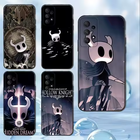 Game H-Hollow K-Knight Phone Case For Samsung Galaxy A13,A21s,A22,A31,A32,A52,A53,A71,A80, Soft Black Cover