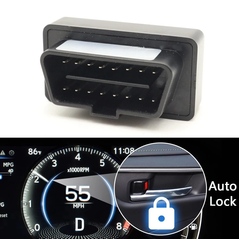 Samochodowe urządzenie odblokowujące drzwi OBD Plug and Play Auto 15km/h do Toyota RAV4 CHR Camry Verso Yaris Prado Vios Aqua Prius Levin