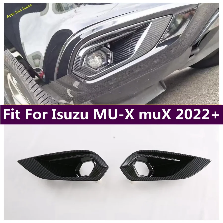 

Front Rear Fog Light Lamp Cover Eyebrow Eyelid Garnish Decor Frame Trim Accessories Car Styling Fit For Isuzu MU-X muX 2022 2023