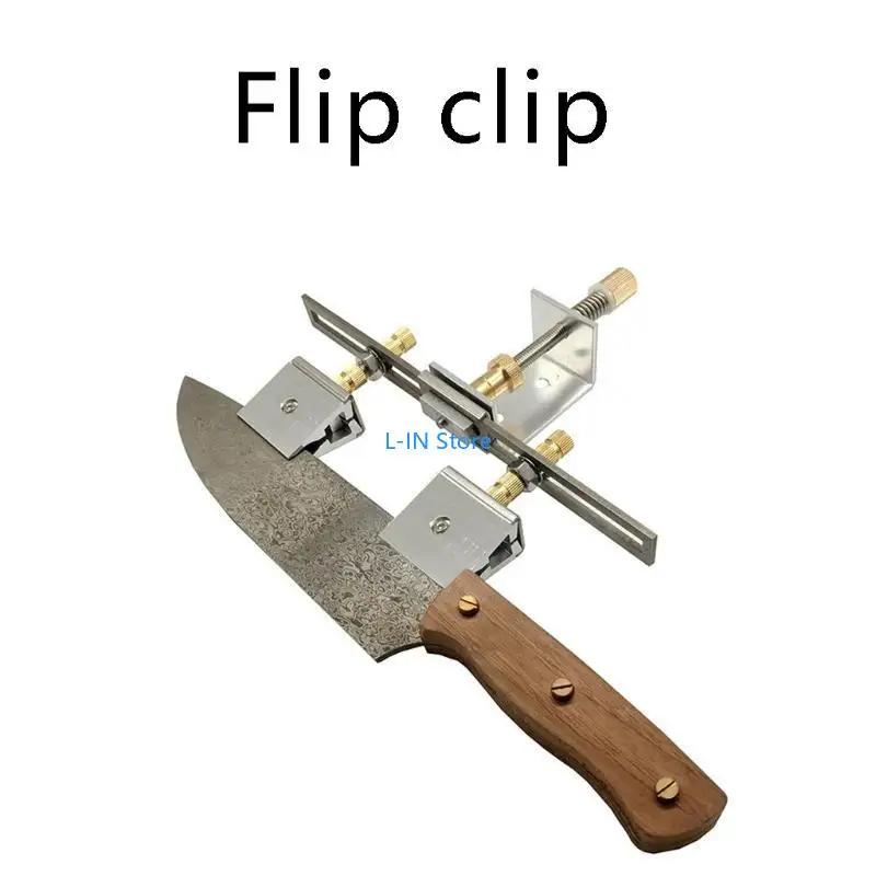 

Professional Knife Sharpener 360° Rotation Fixed Kitchen Knife Sharpening Polishing Tool Home Clamping