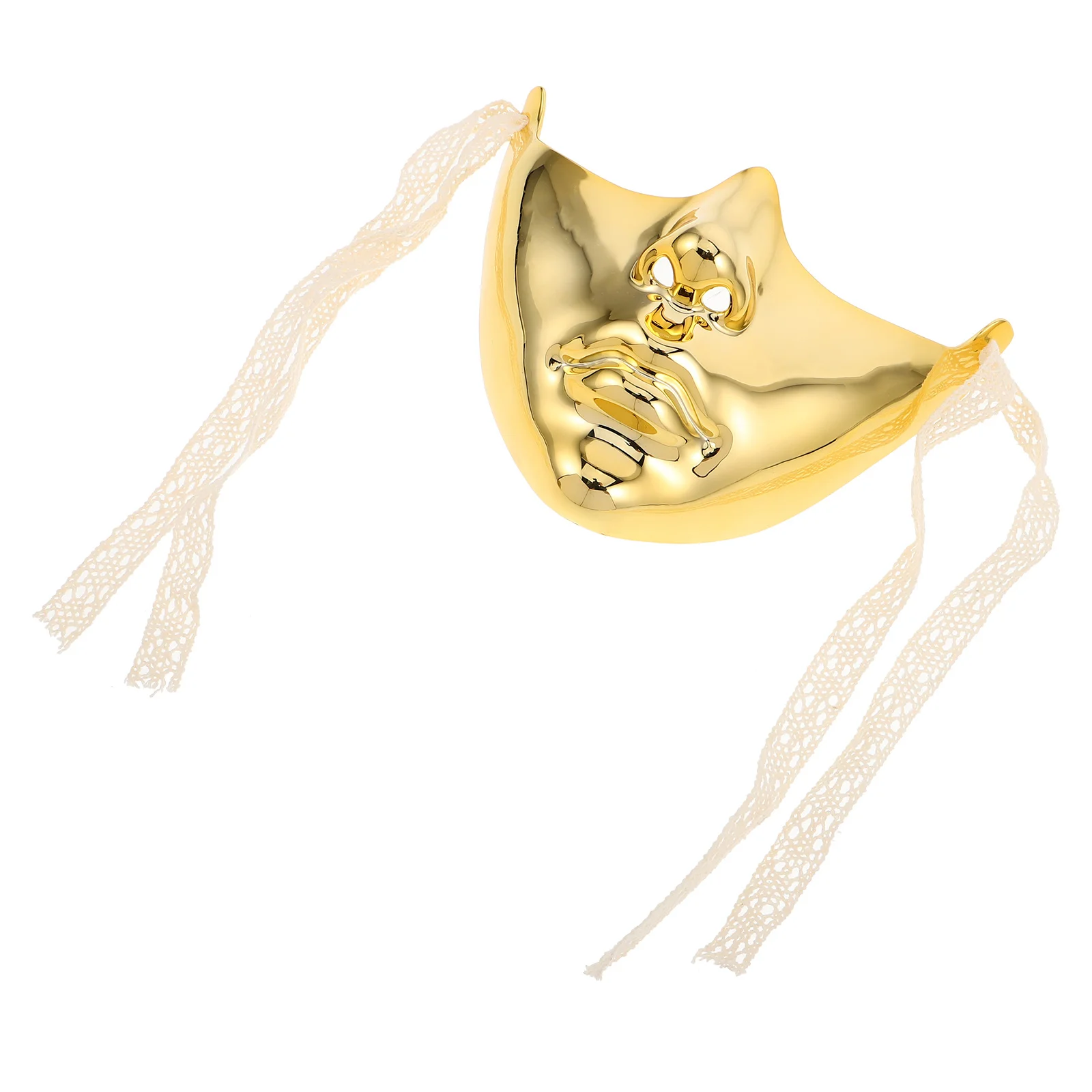 

Half Face Mask Golden Vintage Steampunk Design Lightweight Masquerade Ball Carnival Party Costume For Women Men Mardi Gras