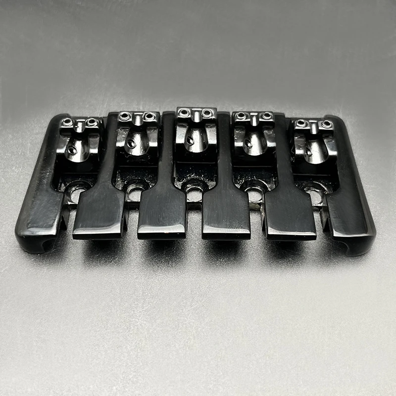 5-String Chunky Electric Bass Guitar Bridge 95x49.5MM Bottom Through String Spacing 16.5MM Bass Fixed Vintage Bridge