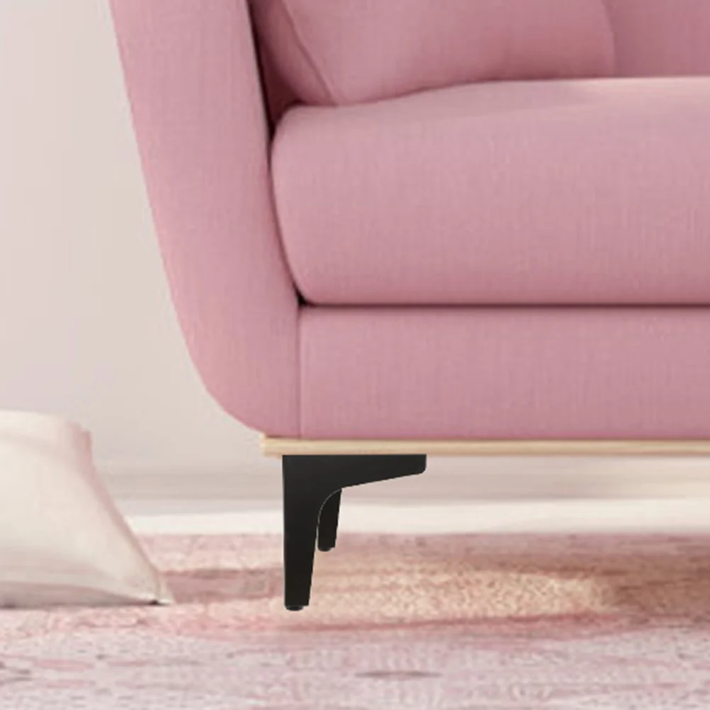 

4pcs Furniture Legs Triangle Metal Replacement Set For Sofa Couch Coffee Table Dresser Cabinet Chair Stool Support Feet