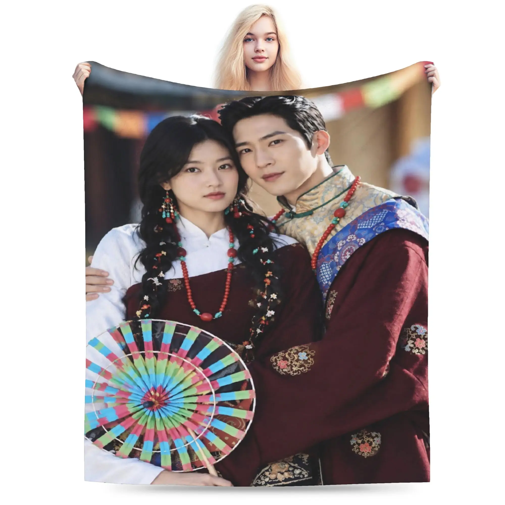 The Early Spring jing boran Accessories Blanket Super Soft Flannel  Throw Blankets Cozy Rug Piece
