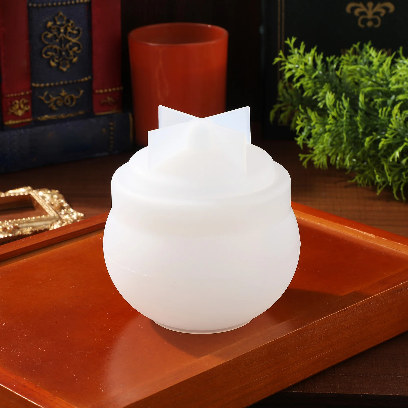 

Resin Jar Mold Silicone Molds For Epoxy Resin Crafts Easy Demolding Reusable Lid Jars Storage Food Jewelry White Casting