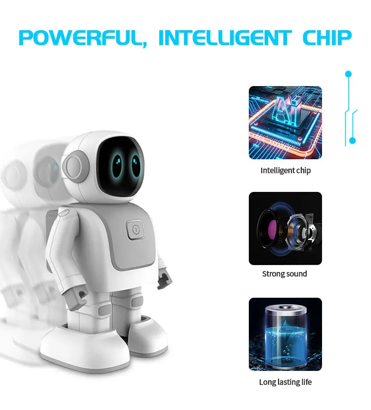 Smart  Educational Chatting  Robot Toy Desk  Creative  Gift Dancing Robot Programming Robot  Speaker