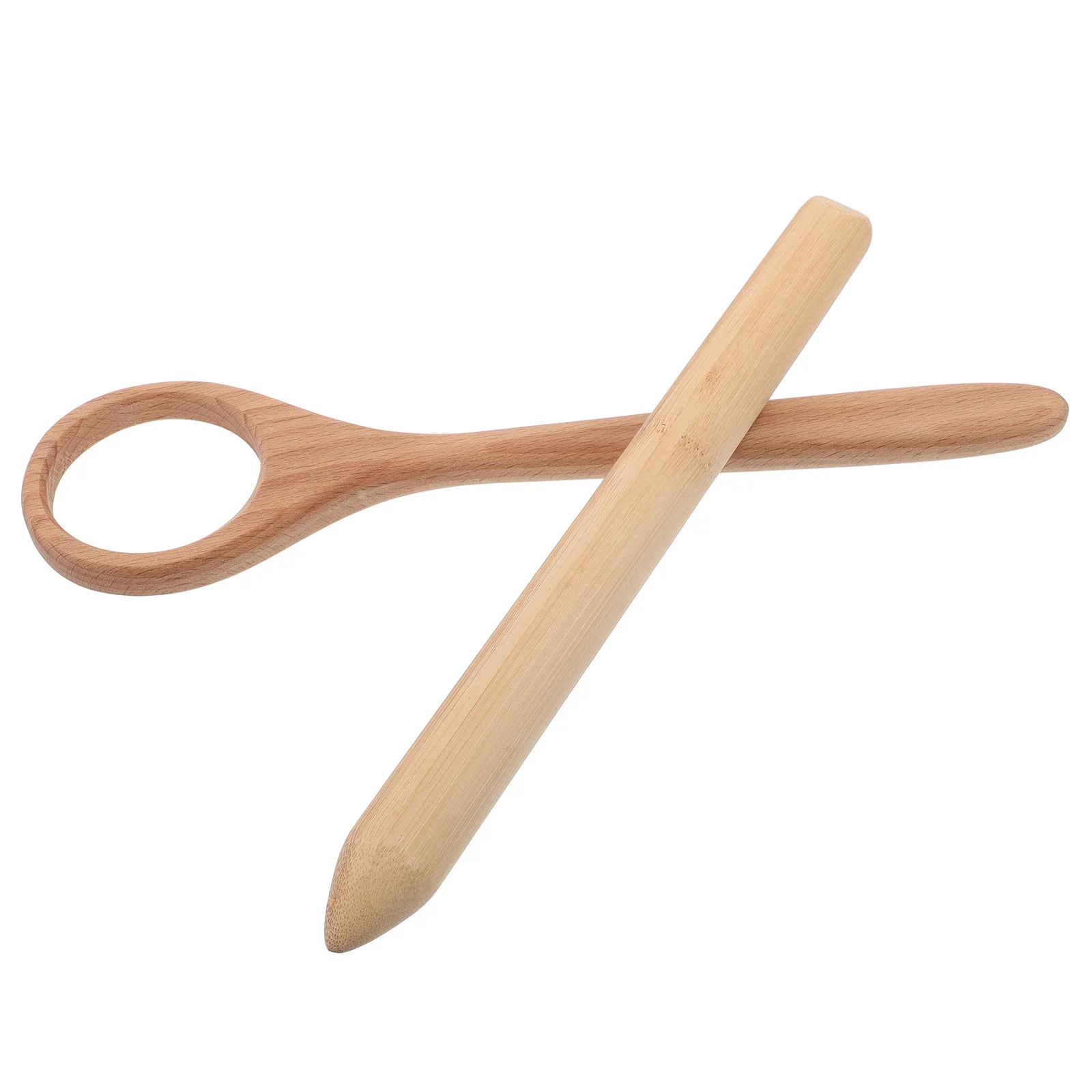 

2Pcs Wooden Danish Dough Whisk Multipurpose Mixing Stick for Sourdough Bread Cake Dough Baking Kitchen Tool Dutch Mixer