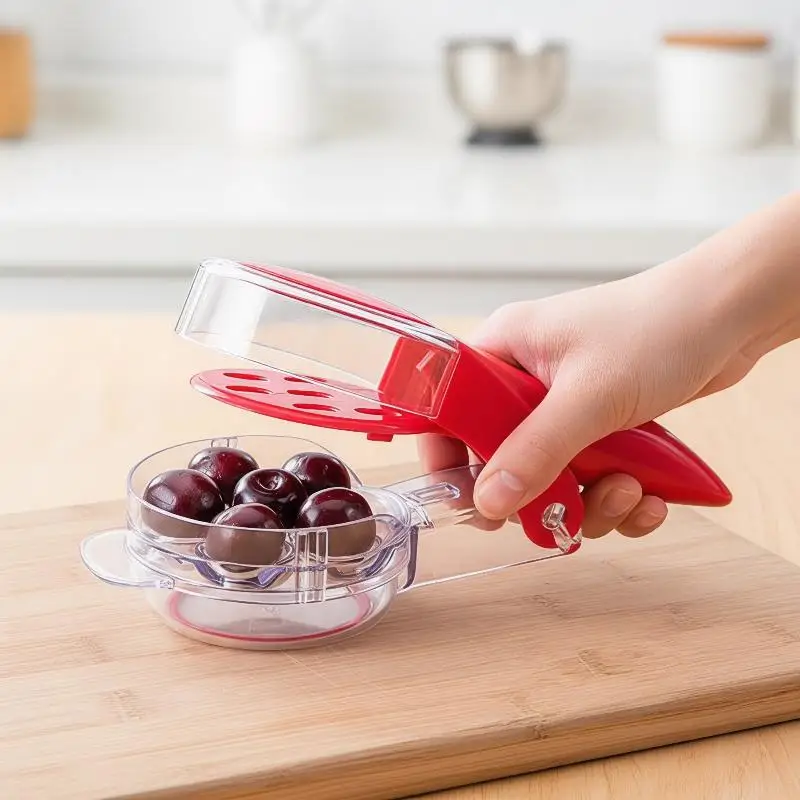 Cherry Pitter Tool 6 Slots Fast Pit Removal Food Grade Material For Home Baking Jam Making