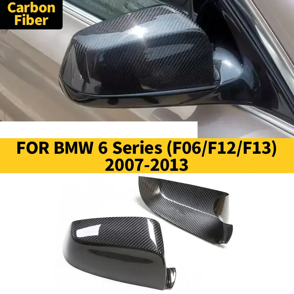 

Rearview Mirror Cover for BMW 6 Series (F06/F12/F13) 2007-2013 Real Carbon Fiber Side Mirror Shells Frame Replacement Case