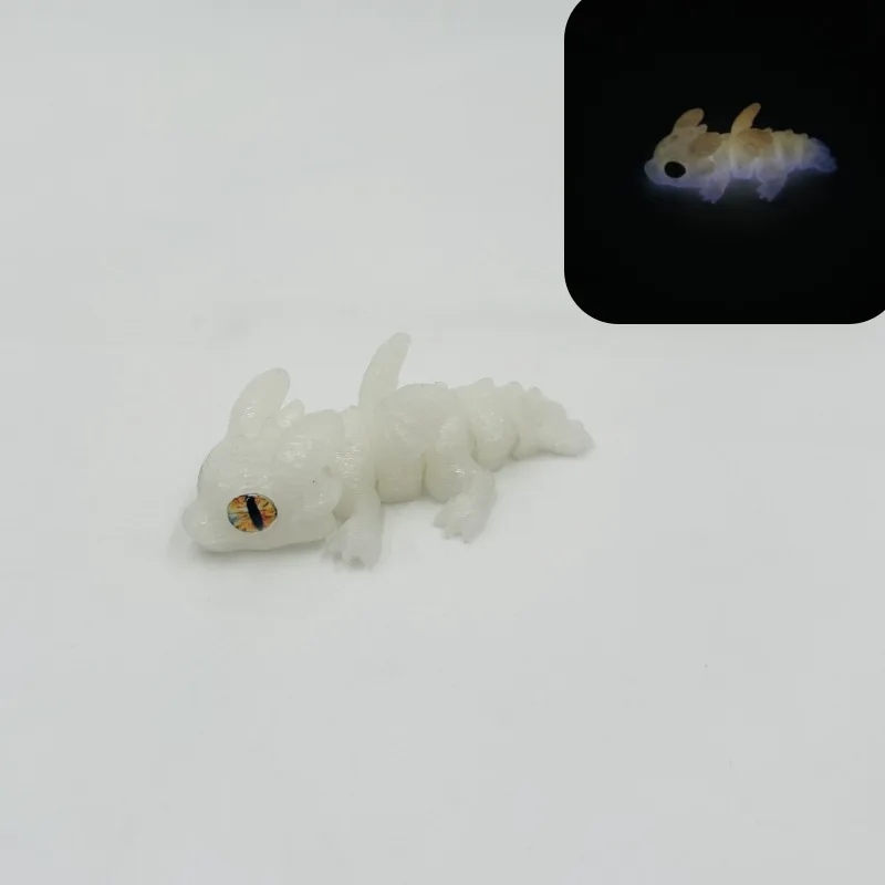 1/5/10/15 Stück 3D-gedruckter Babydrache mit beweglichen Gelenken und simulierten Augen, als dekorative Gegenstände für das Zuhause, zur Raumgestaltung und als Geschenk für Feiertage. – Detail 25