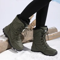 Winter Women Snow Boot High-top Waterproof Ankle Boots Ladies Thick Plus Warm Snow Hiking Boots Outdoor Cotton Shoes Sneakers - Image 5