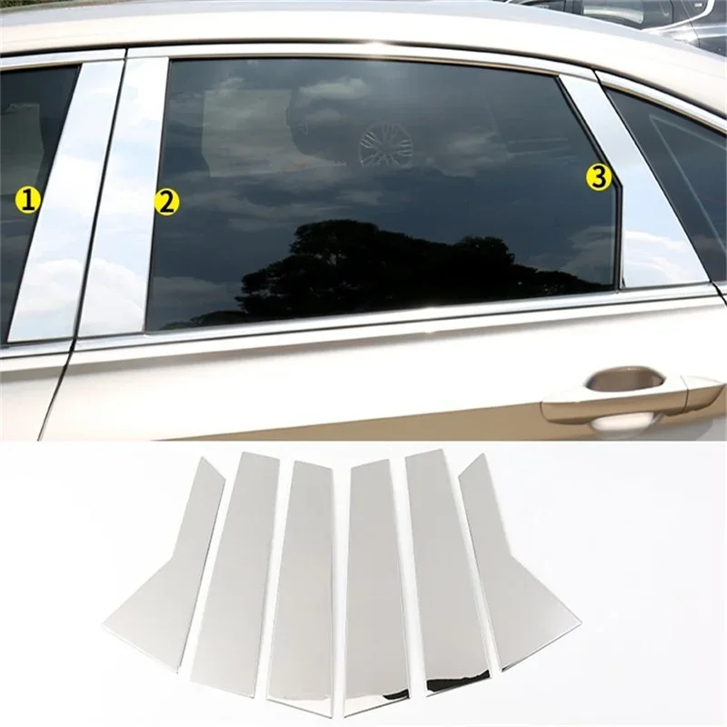 

WELKINRY For Volkswagen Jetta A7 7th Generation 2019-2025 Vento Car Body Door Window Central Middle B Column Pillar Post Trim
