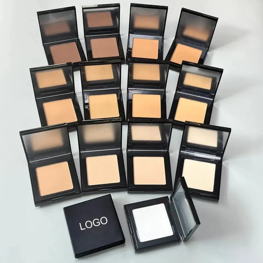 

30pcs Makeup Pressed Powder Oil Control Private label Wholesale Face Setting Powder Waterproof Matte Full Coverage Foundation