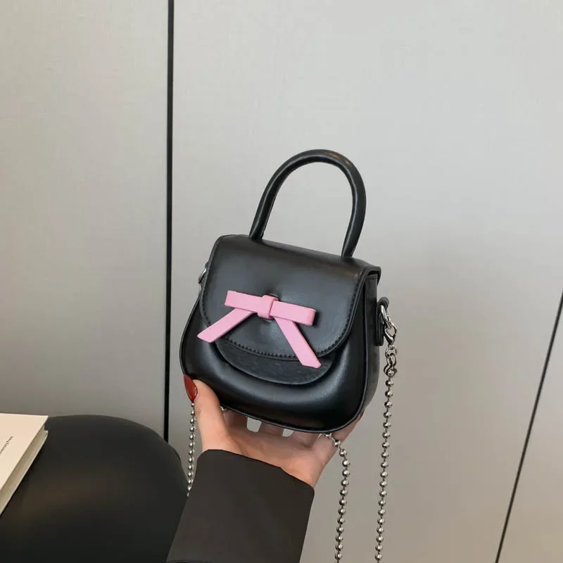 Sac à main à nœud exquis pour filles, sacs de princesse mignons, sac à bandoulière initié par le bébé, porte-monnaie pour femmes, sacs pour mère et enfants