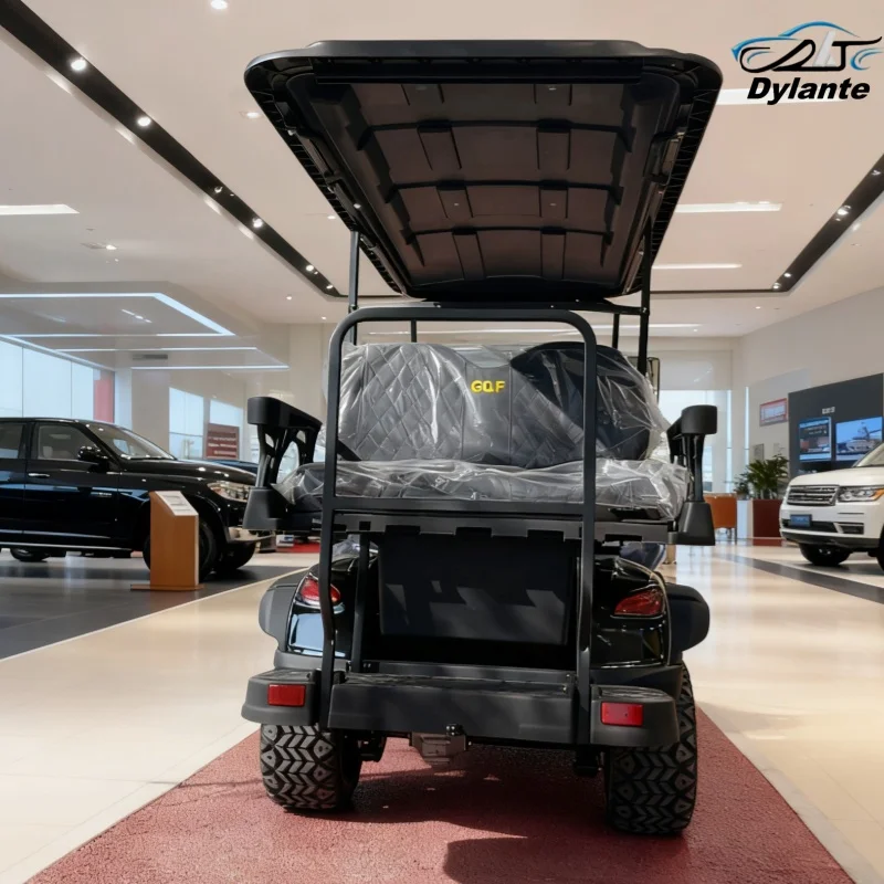 تاجر مزرعة صغيرة 2 4 6 مقاعد 4000/5000/7000 واط 60 فولت 72 فولت ليثيوم فائدة مركبة رخيصة عربة جولف كهربائية مع الإطارات على الطرق الوعرة #4