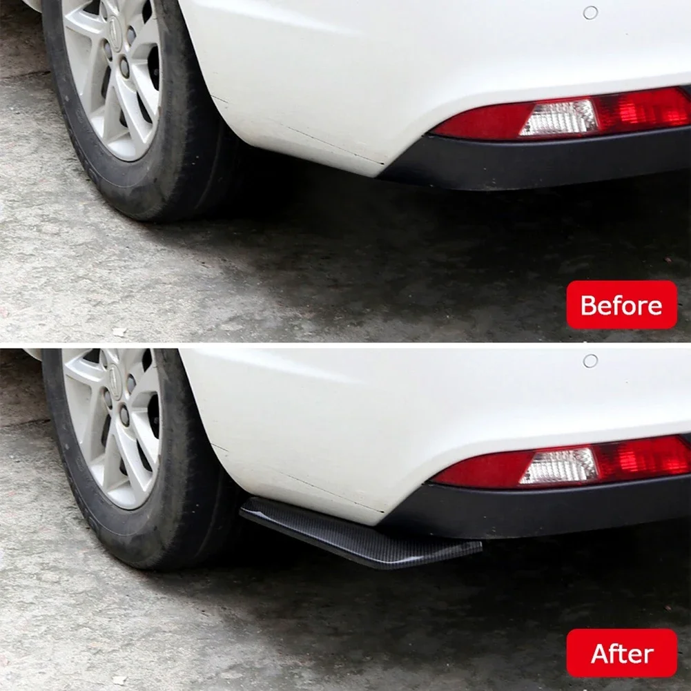 2PCS Rear Bumper Diffuser Splitter Cover Side Canards Lips Trim Sticker Universal For 2006-2020 Nissan 350Z 370Z Car Accessories