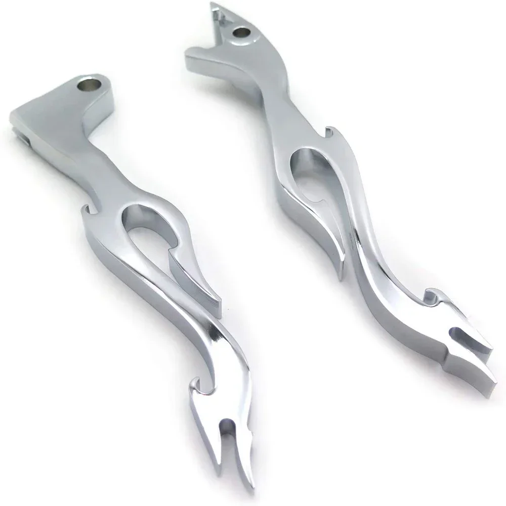Motorcycle Accessories Brake Clutch Flame Hand Lever Fit For Honda Shadow 600/1100 1997-2010，2010-2013 Honda VT1300 Chrome