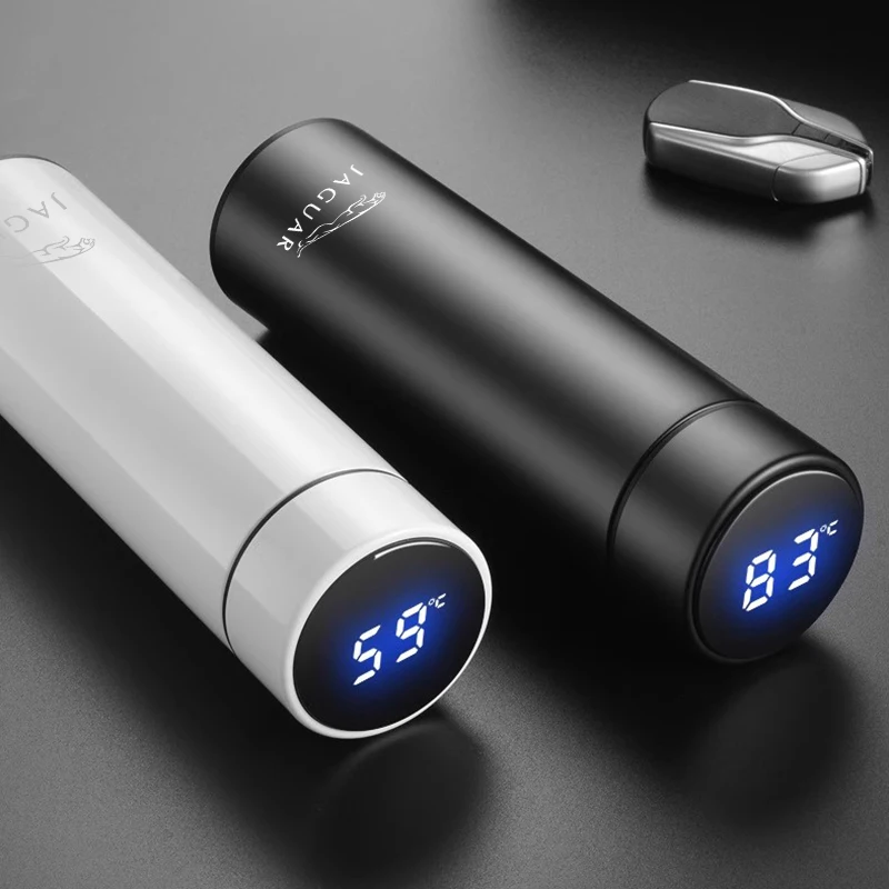 سيارة كوب معزول 500 مللي كوب ماء القهوة الشاي الترمس ل جاكوار X S F XF XE XJ XK XEL XFL XJL XJ6 XJS XKR XFR F-نوع F-Pace