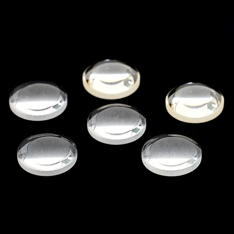 5PCS HD 10mm Plano-convex Lens K9 Optical Glass Coated Laser Lenses for Projector Camera