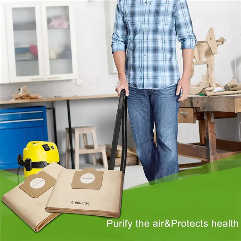 A283X ~ 16 bolsas de polvo para bolsas de filtro 6,959-130,0 para piezas de aspiradora de bolsas de papel A2201 WD3