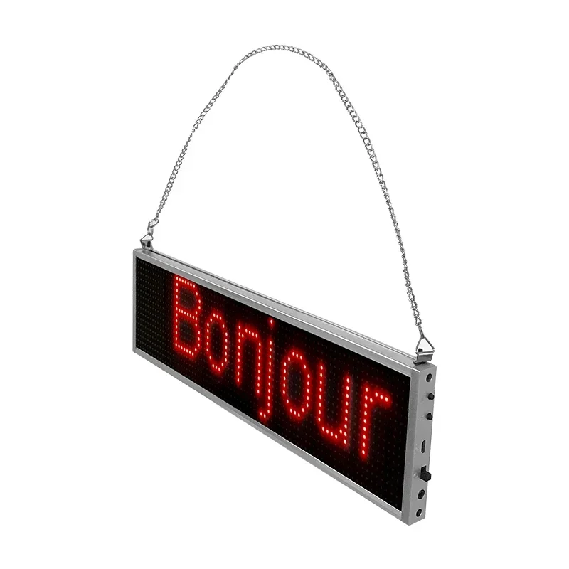 LED Information Sign Wireless Application Programmable Rolling Information P5 SMD Indoor LED Display Business Bar Store 34cm RGB