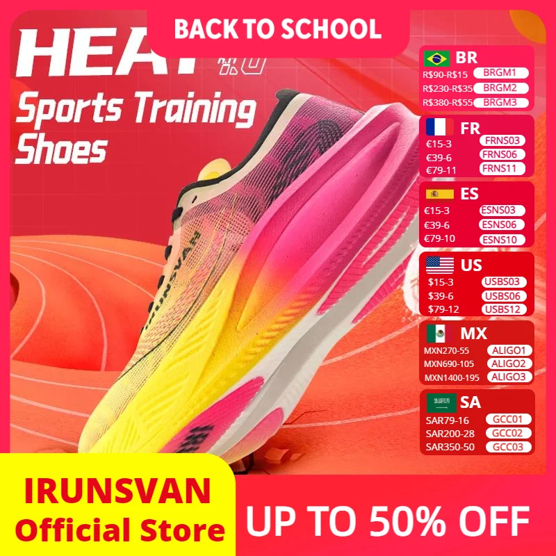 IRUNSVAN Carbon Plate Marathon Running Racing Shoes Men Professional Stable