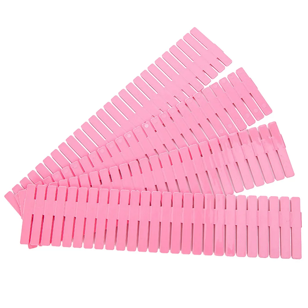 

4Pcs Storage Dividers for Drawers Adjustable Plastic Drawer Grid Organizer 25x7cm DIY Snap Together System for Makeup Socks