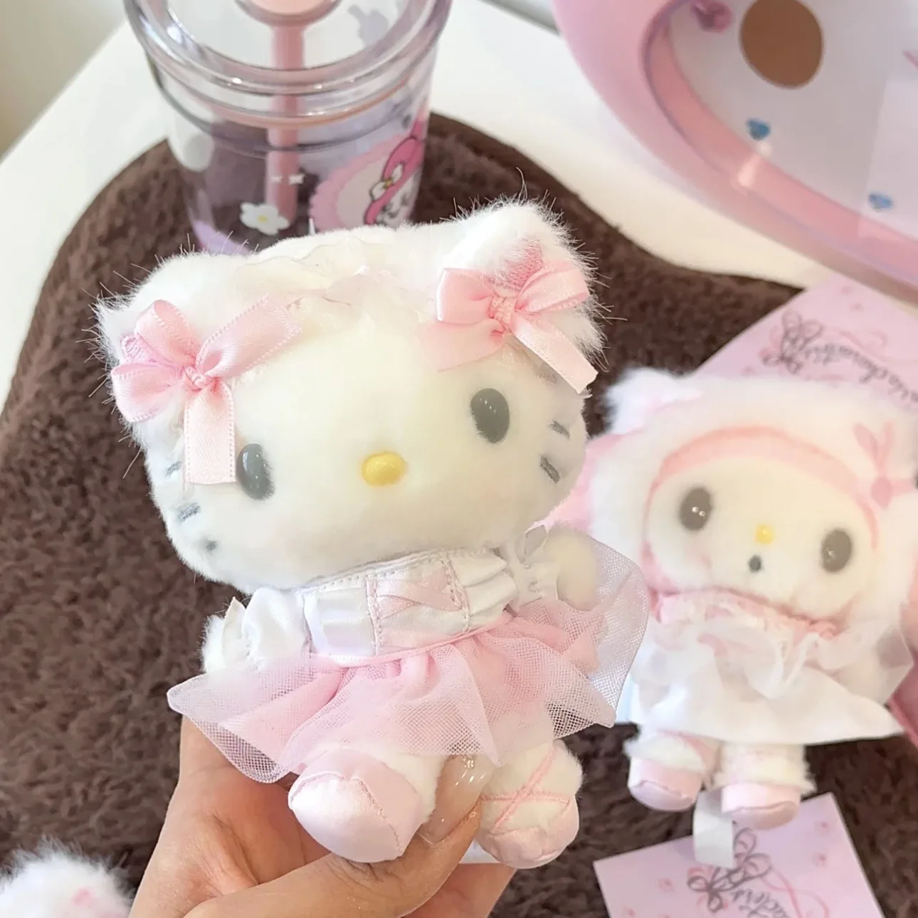 

Мультяшная анимация, балетная сумка серии «Hello Kitty», подвеска «Моя мелодия», подвесное украшение, милая плюшевая игрушка в подарок