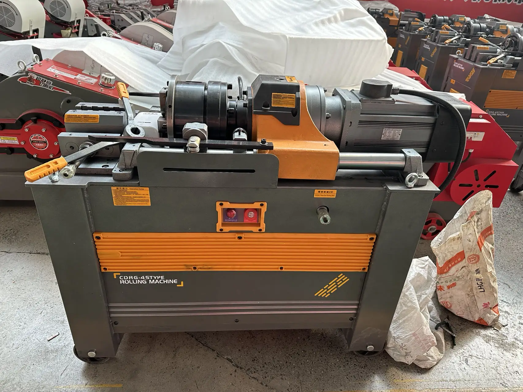 ماكينة لولبة حديد التسليح الأوتوماتيكية Hgs-40/45/50 16-40 مللي متر قضيب فولاذي #6