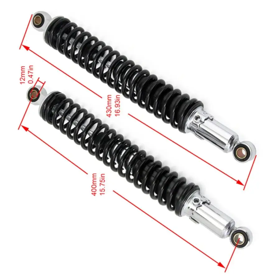 Motorcycle Rear Shock Absorber for Honda Jialing Zongsheng for JH125L XL125 JL125 JH150L ZS150GY Dirtbike Black Back Suspension