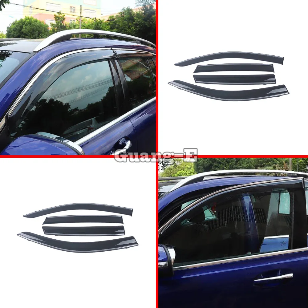 

For Mercedes Benz GLA 2020 2021 2022 2023 Styling Stick Lamp Plastic Window Glass Wind Visor Rain/Sun Guard Vent Molding 4PCs
