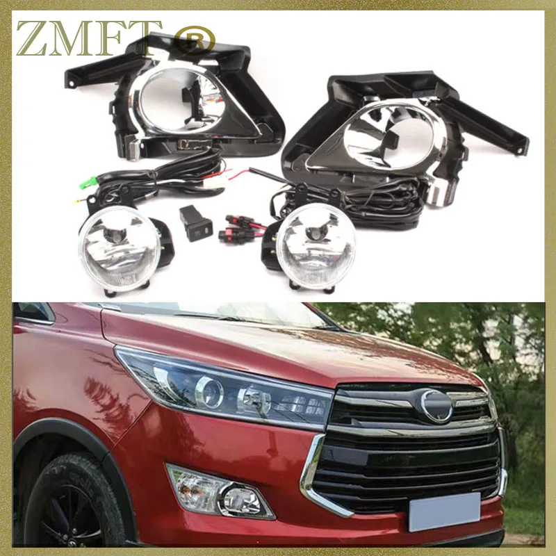 

1Set Car Front Bumper Fog Light Lamp Assembly Kit For Toyota Kijang Innova 2016 2017 2018