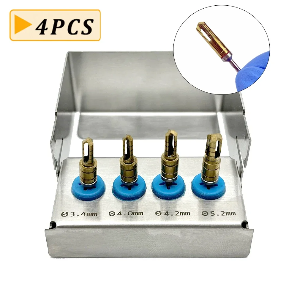 

Set Dental Implant Bone Collector with Disinfection Box Stainless Steel Bone Drill Dental Self-Grinding Bone Meal Drill Tools