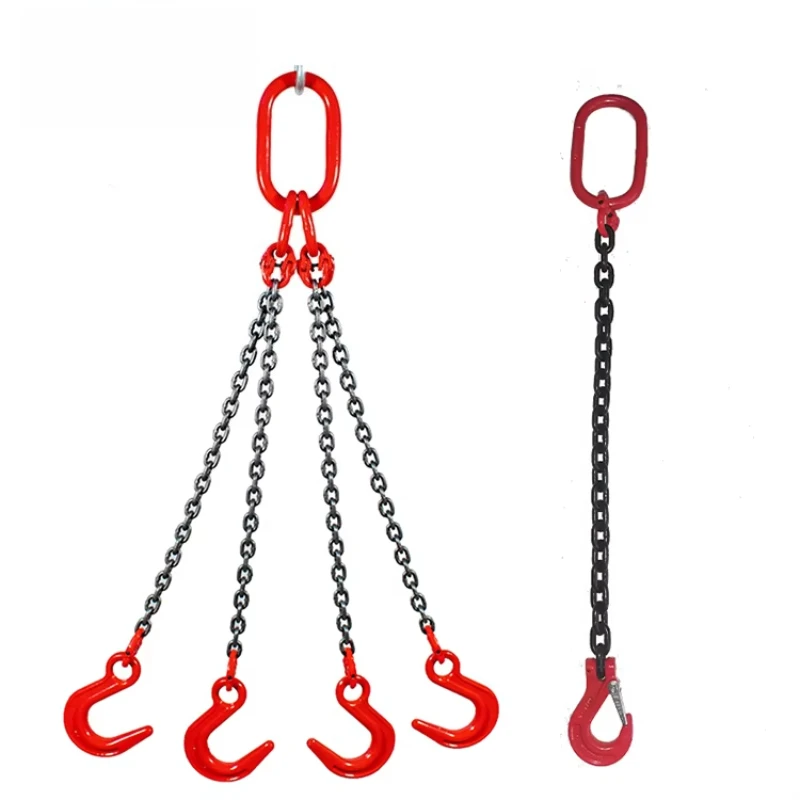 Alloy steel welded chain sling heavy cargo crane